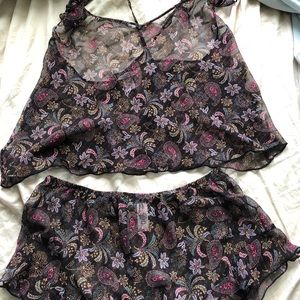 🌸VICTORIA’S SECRET SHEER PAJAMA SET!🌸